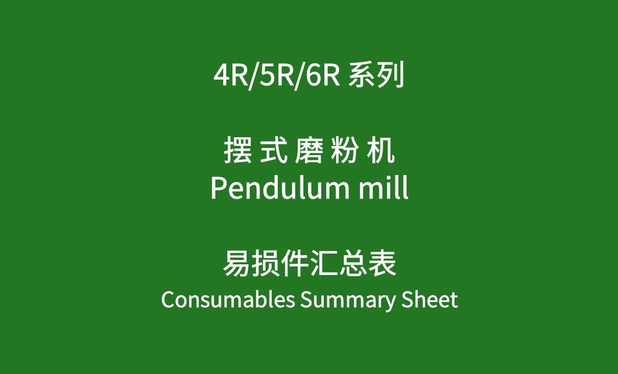 磨粉機技術(shù)資料-R型擺式磨粉機易損件匯總表