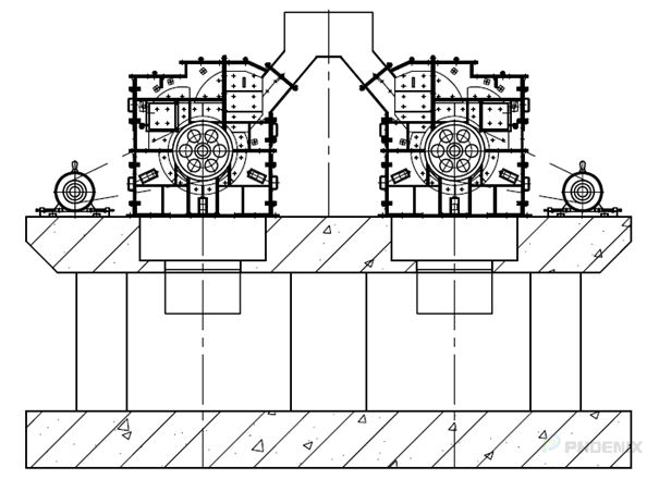細(xì)碎機(jī)安裝簡圖 細(xì)碎機(jī)安裝簡圖